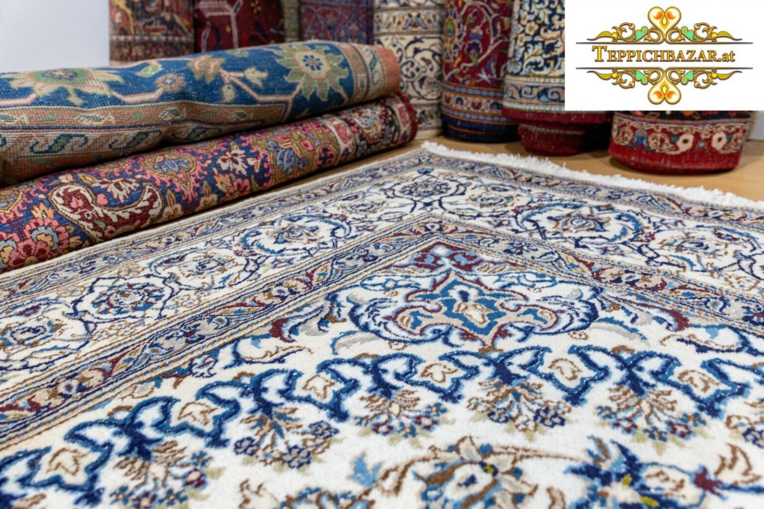 Persian Rug Nain approx. 345x245 cm Hand-knotted (Sold)