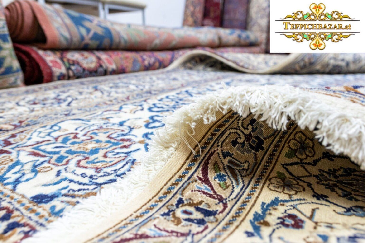 Persian Rug Nain approx. 345x245 cm Hand-knotted (Sold)