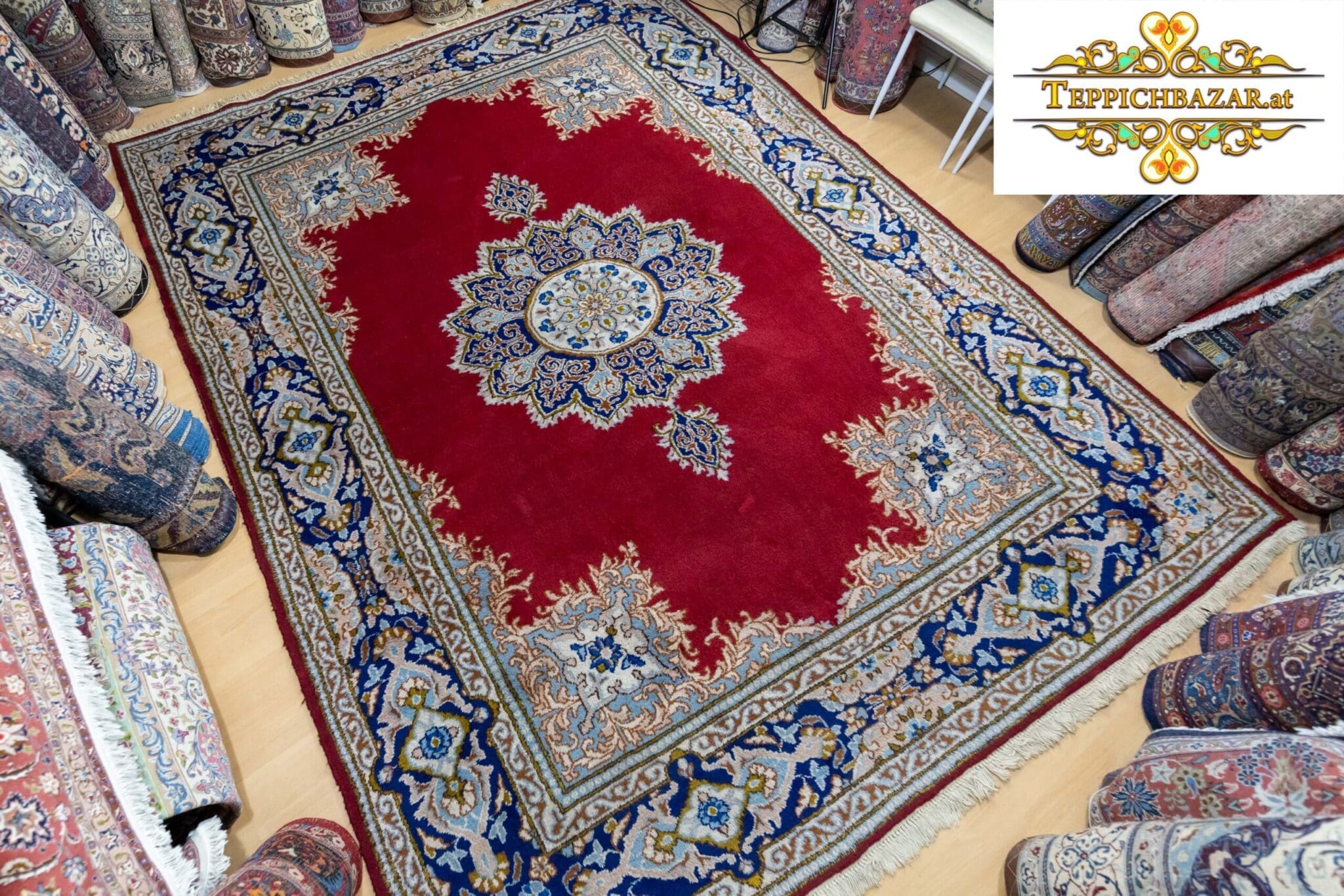 Oriental Rug Kerman approx 358 x 275 cm Hand-knotted (Sold)