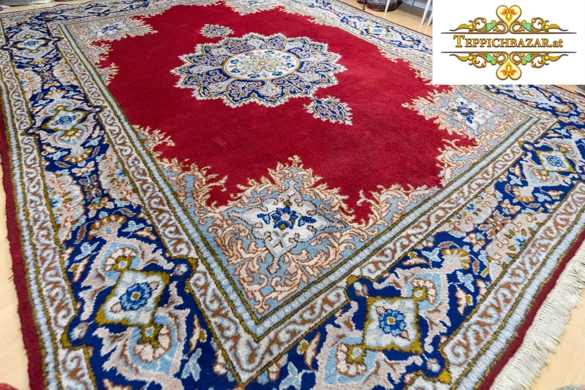 Oriental Rug Kerman approx 358 x 275 cm Hand-knotted (Sold)