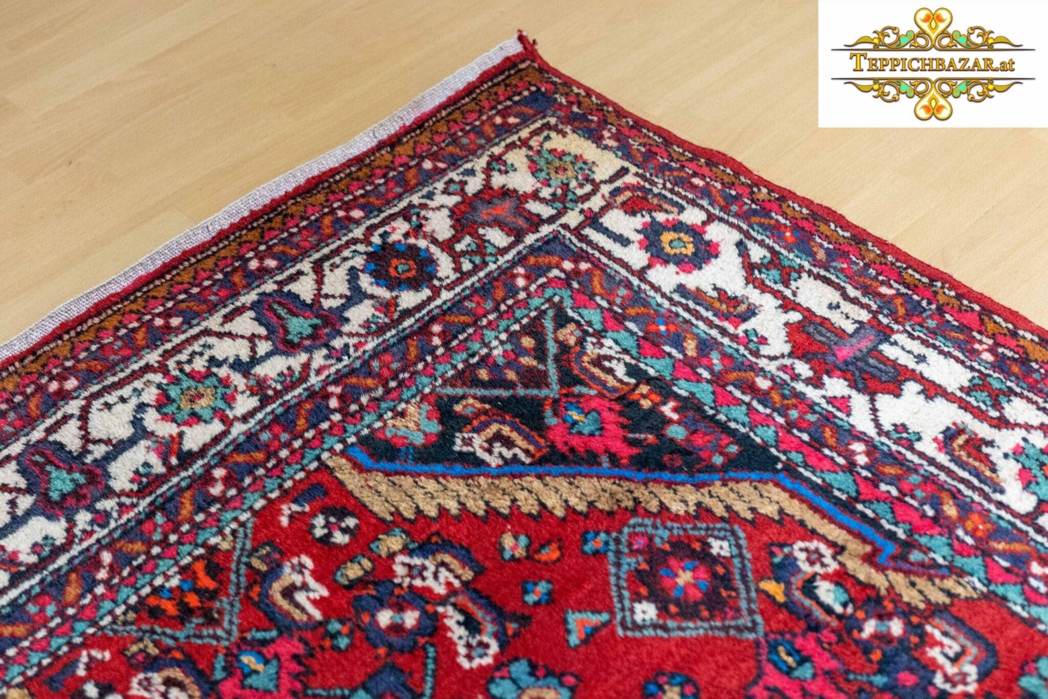 perserteppich-handgeknuepft-308-312-45-of-48-scaled Persian Rug Hamadan 245x133 cm Wool Hand-knotted