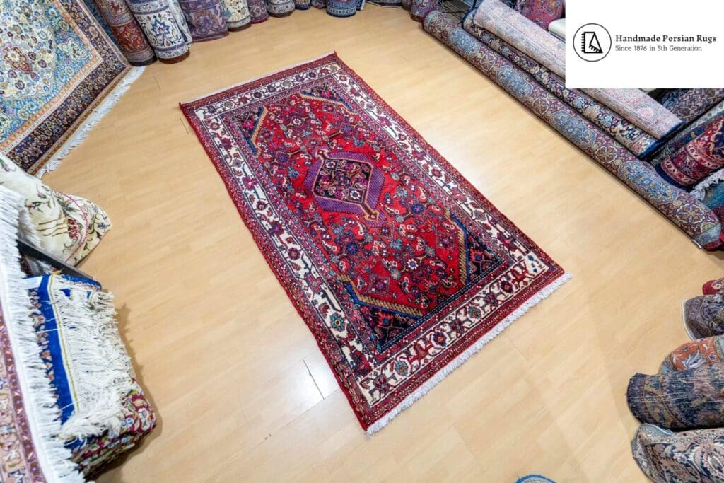 perserteppich-handgeknuepft-308-312-40-of-48-scaled-1 Persian Rug Hamadan 245x133 cm Wool Hand-knotted