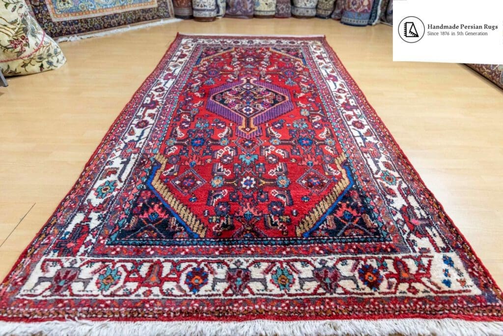 perserteppich-handgeknuepft-308-312-41-of-48-scaled-1 Persian Rug Hamadan 245x133 cm Wool Hand-knotted