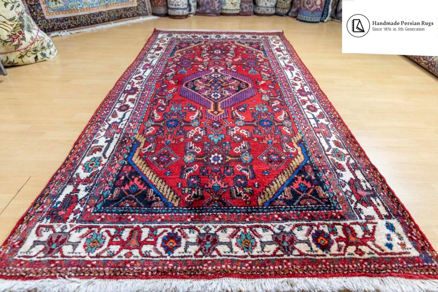 perserteppich-handgeknuepft-308-312-41-of-48-scaled-1 Persian Rug Hamadan 245x133 cm Wool Hand-knotted