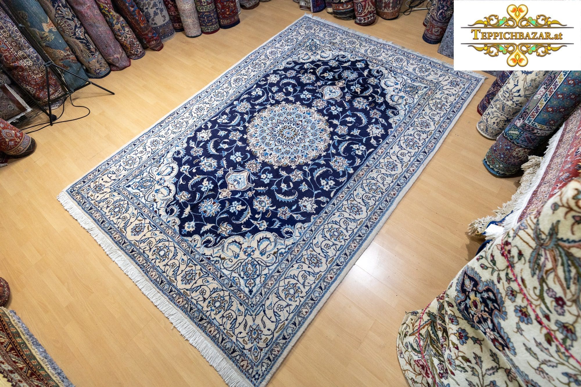 Persian Rug Nain 302 x 201 cm Wool Hand-knotted (Sold)