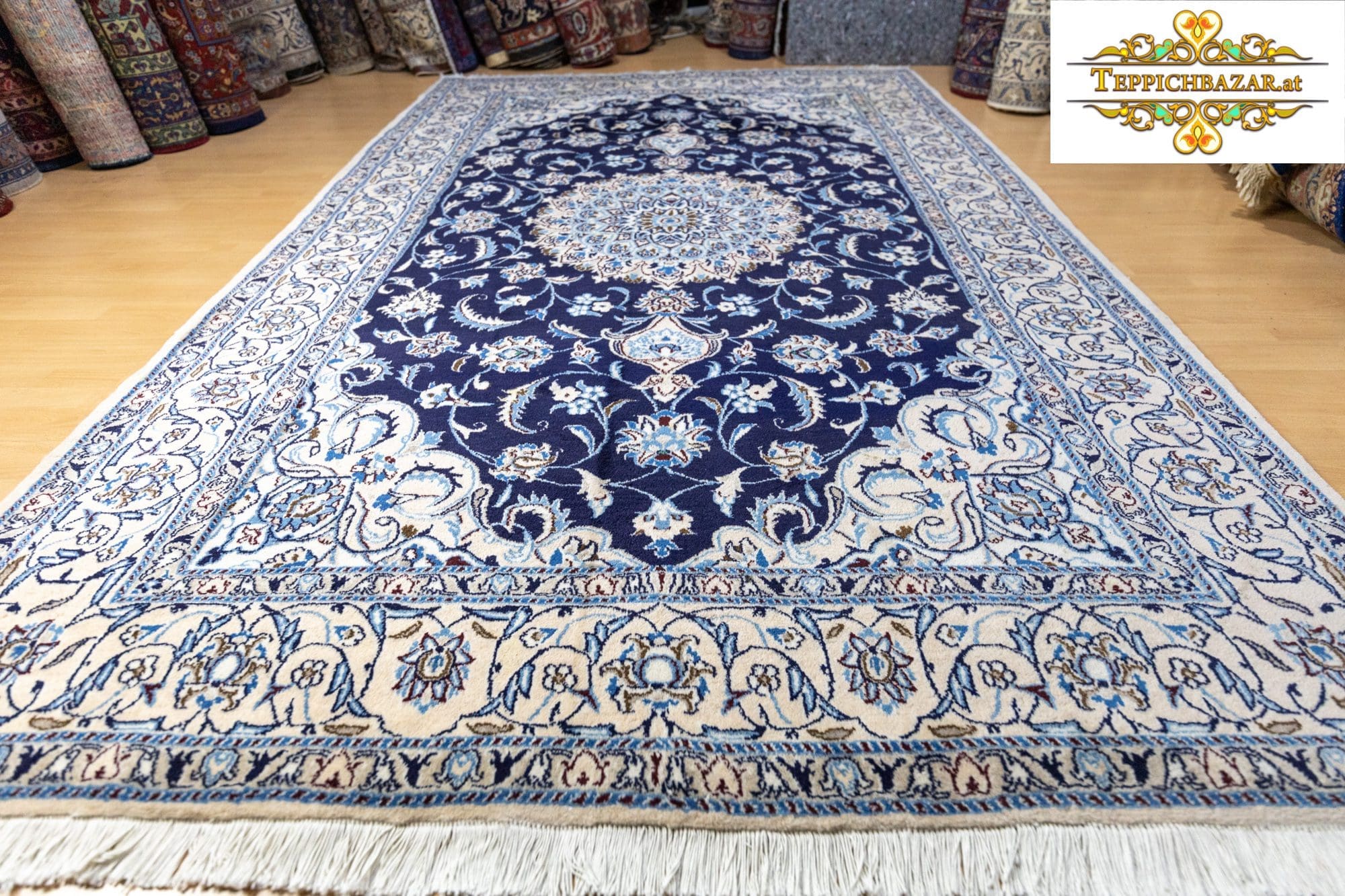 Persian Rug Nain 302 x 201 cm Wool Hand-knotted (Sold)