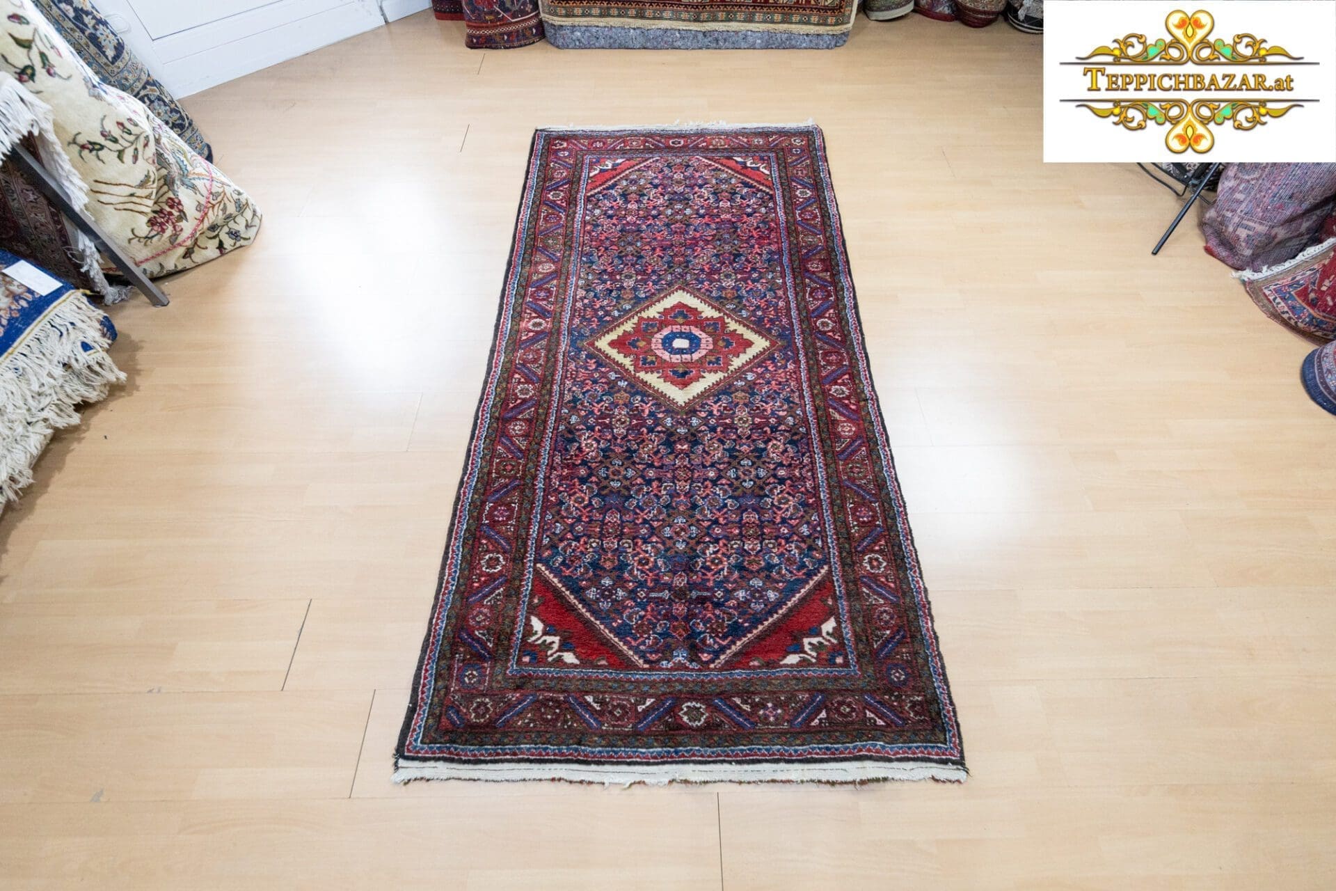 Persian Rug Hamadan 223 x 112 cm Wool Hand-knotted