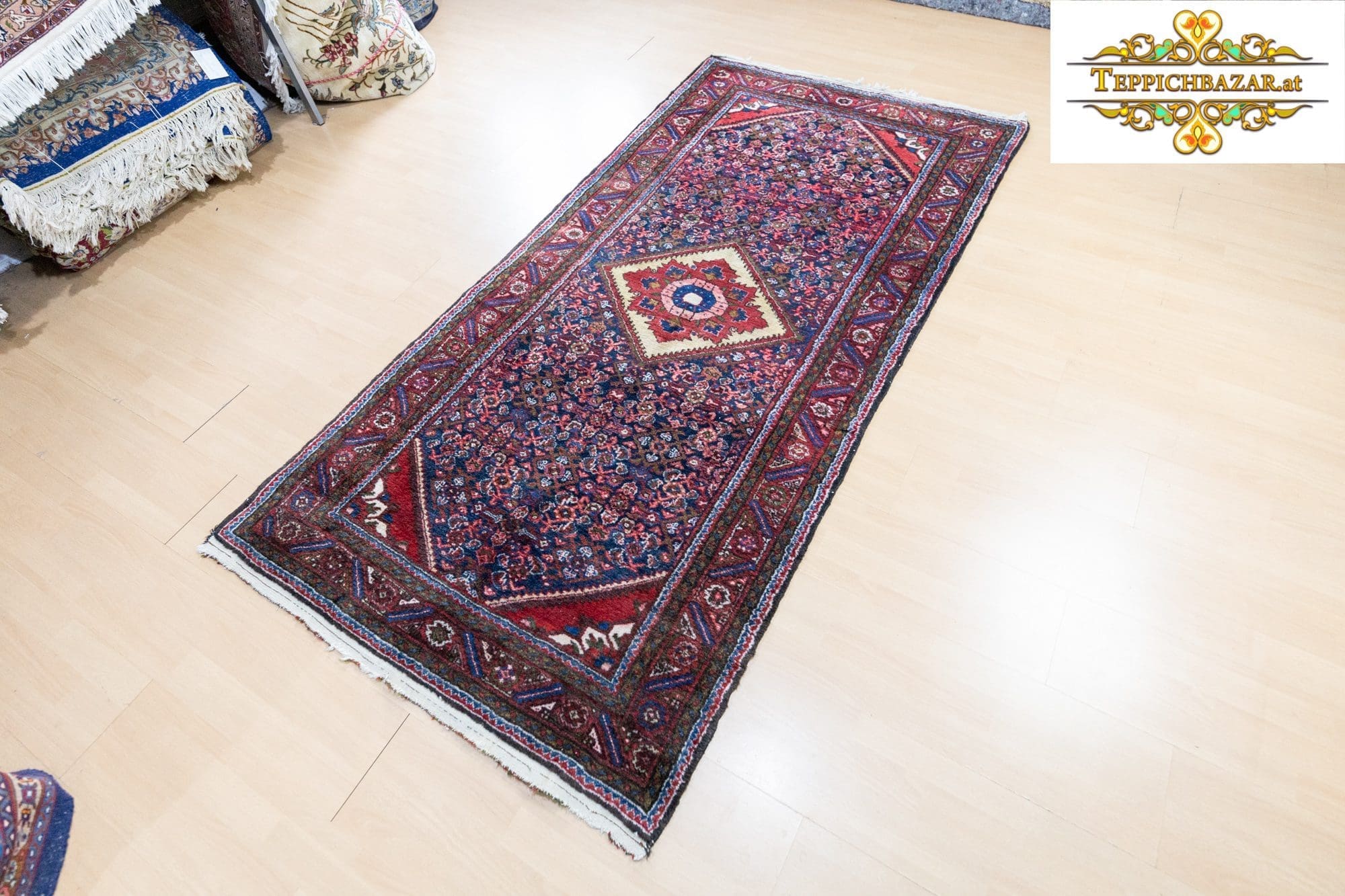 Persian Rug Hamadan 223 x 112 cm Wool Hand-knotted