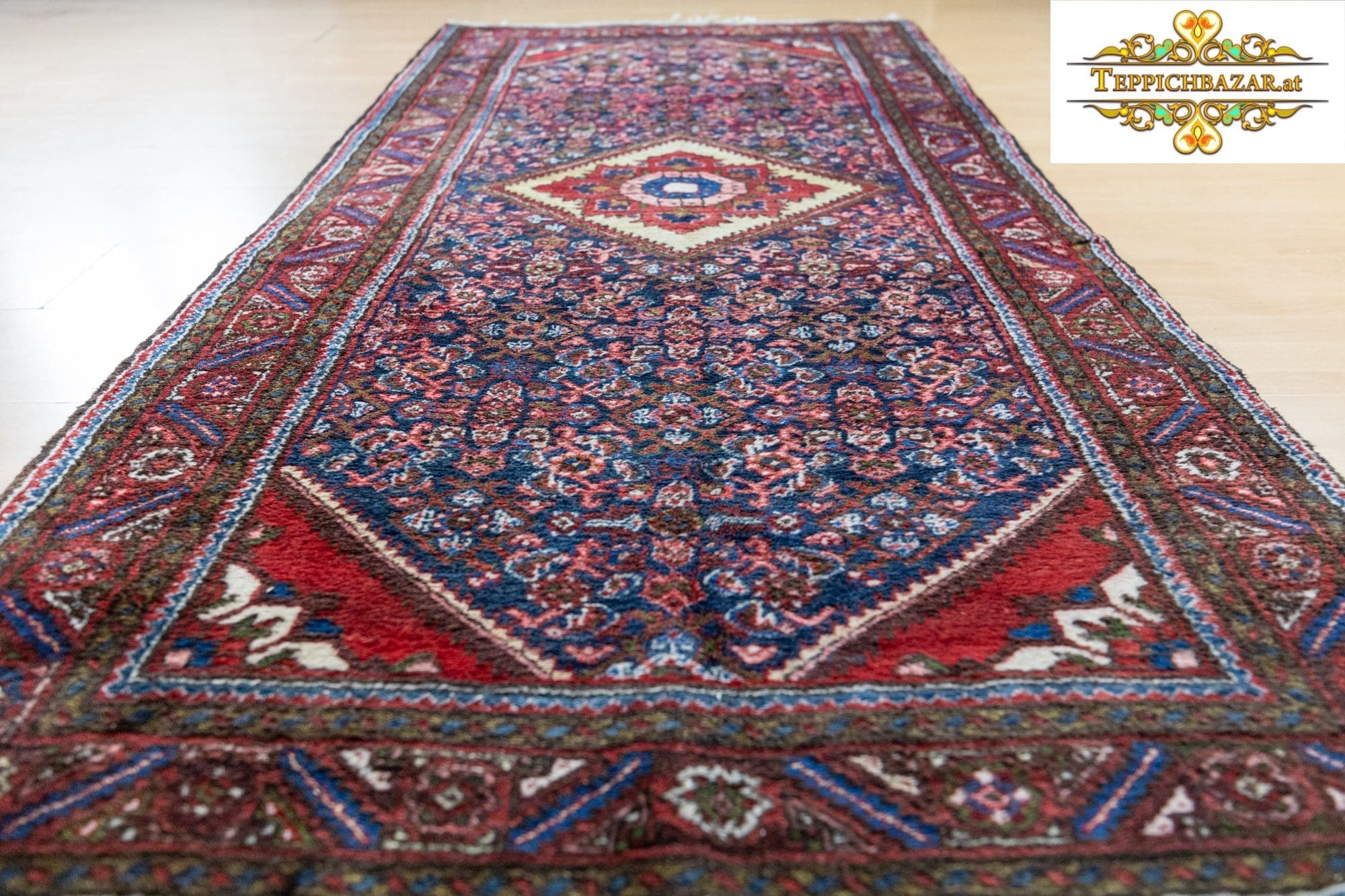 Persian Rug Hamadan 223 x 112 cm Wool Hand-knotted