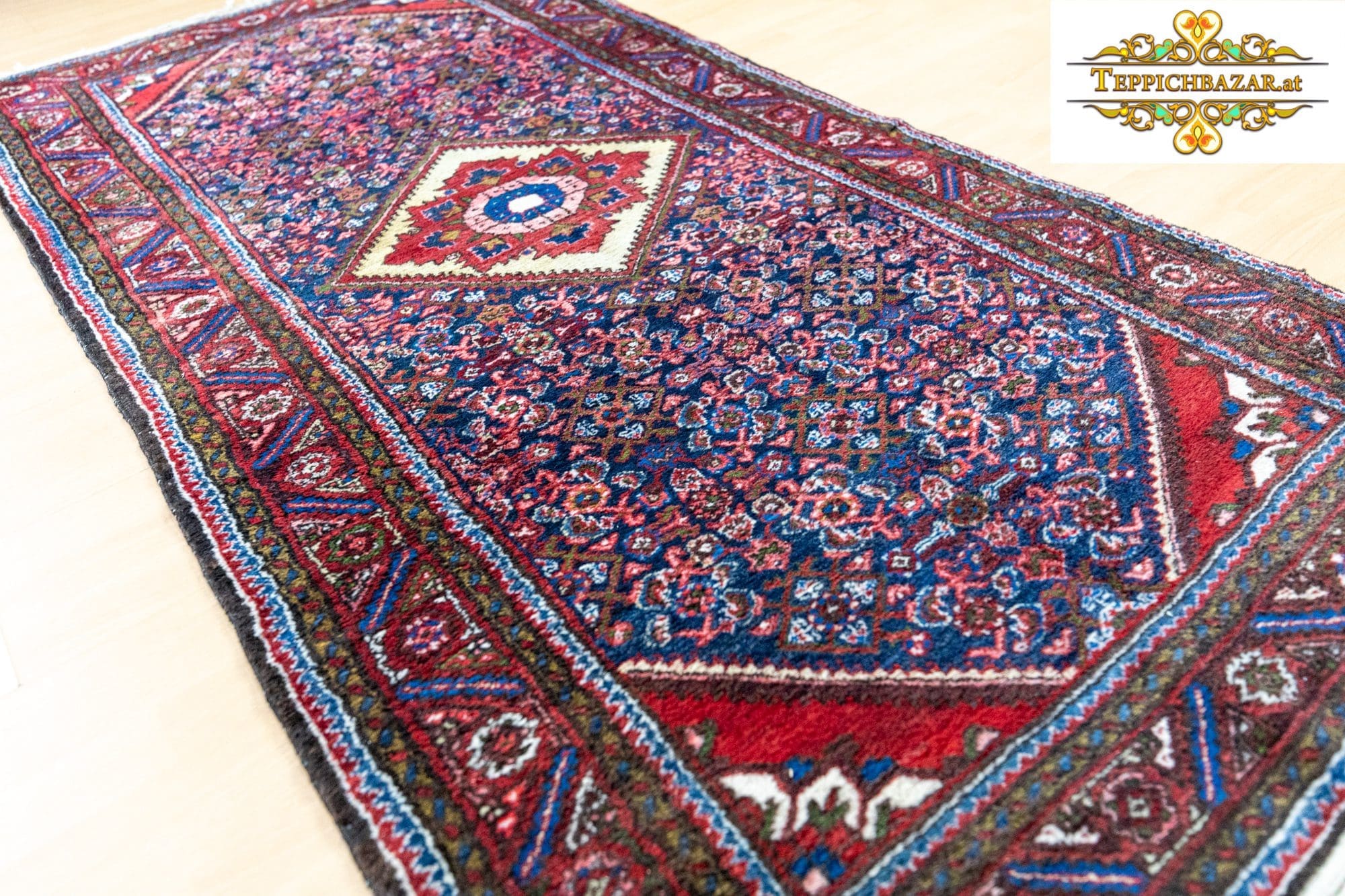 Persian Rug Hamadan 223 x 112 cm Wool Hand-knotted