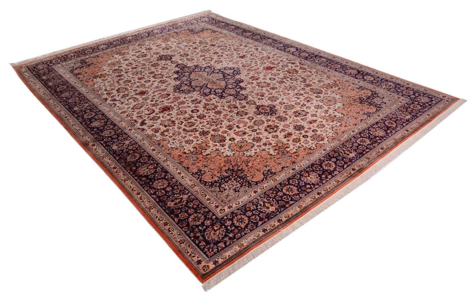 Persian Rug Qom 396x296 cm Silk Hand-knotted