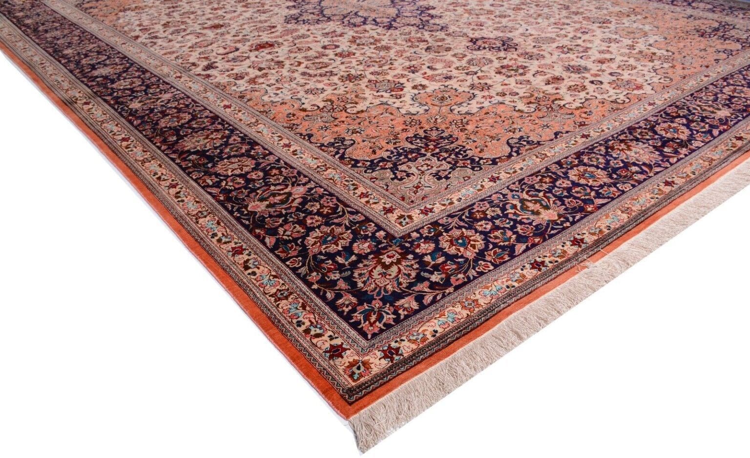 Persian Rug Qom 396x296 cm Silk Hand-knotted