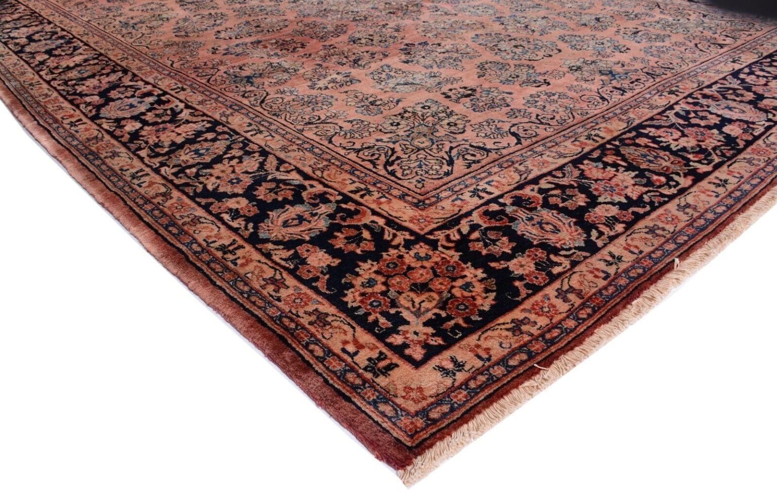 h1-handgeknupfter-antiker-perserteppich-sarough-im-amerikanischen-stil-373-x-3 Persian Rug Sarouk 373 x 273 cm Wool Hand-knotted