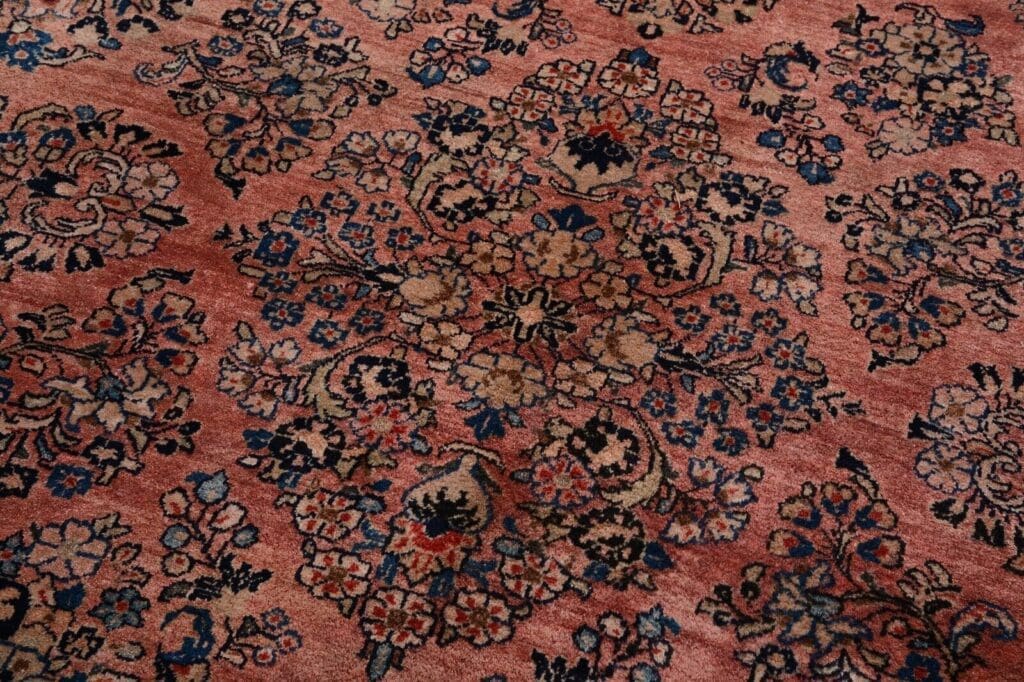 h1-handgeknupfter-antiker-perserteppich-sarough-im-amerikanischen-stil-373-x-4 Persian Rug Sarouk 373 x 273 cm Wool Hand-knotted