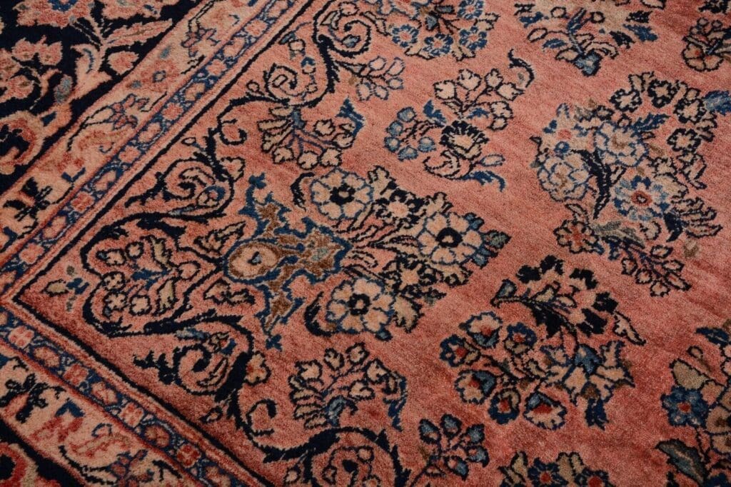 h1-handgeknupfter-antiker-perserteppich-sarough-im-amerikanischen-stil-373-x-5 Persian Rug Sarouk 373 x 273 cm Wool Hand-knotted