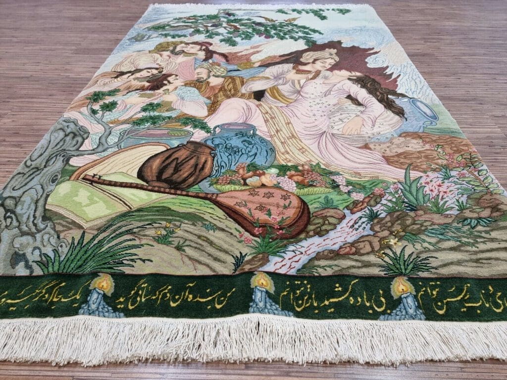 Persian Rug Tabriz 165 x 112 cm Cork Wool Hand-knotted