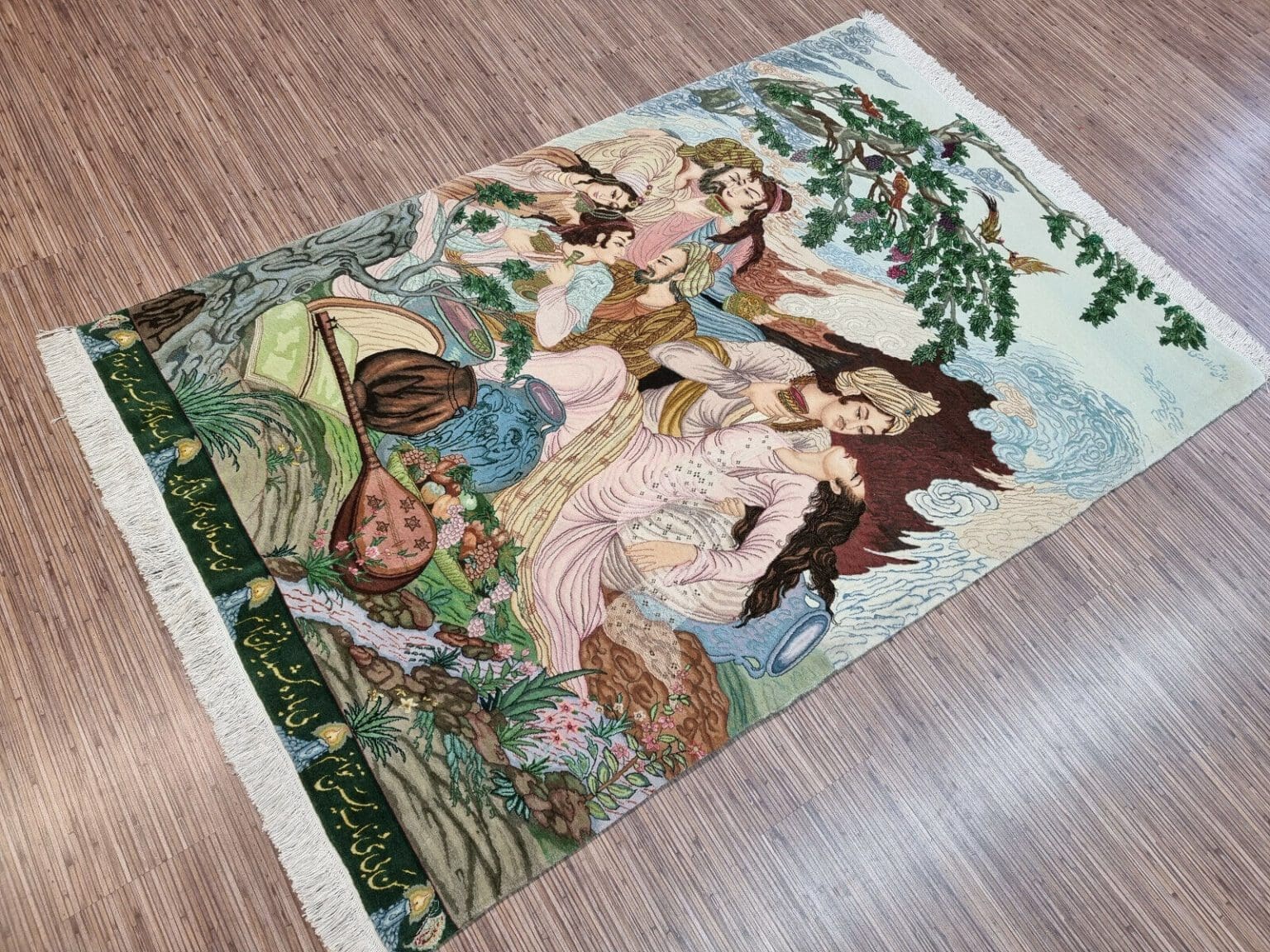 Persian Rug Tabriz 165 x 112 cm Cork Wool Hand-knotted