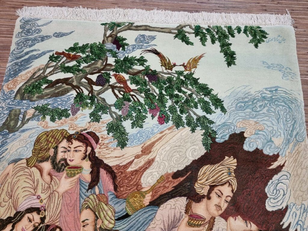 Persian Rug Tabriz 165 x 112 cm Cork Wool Hand-knotted