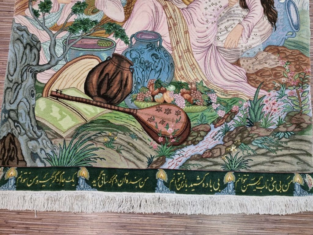 Persian Rug Tabriz 165 x 112 cm Cork Wool Hand-knotted