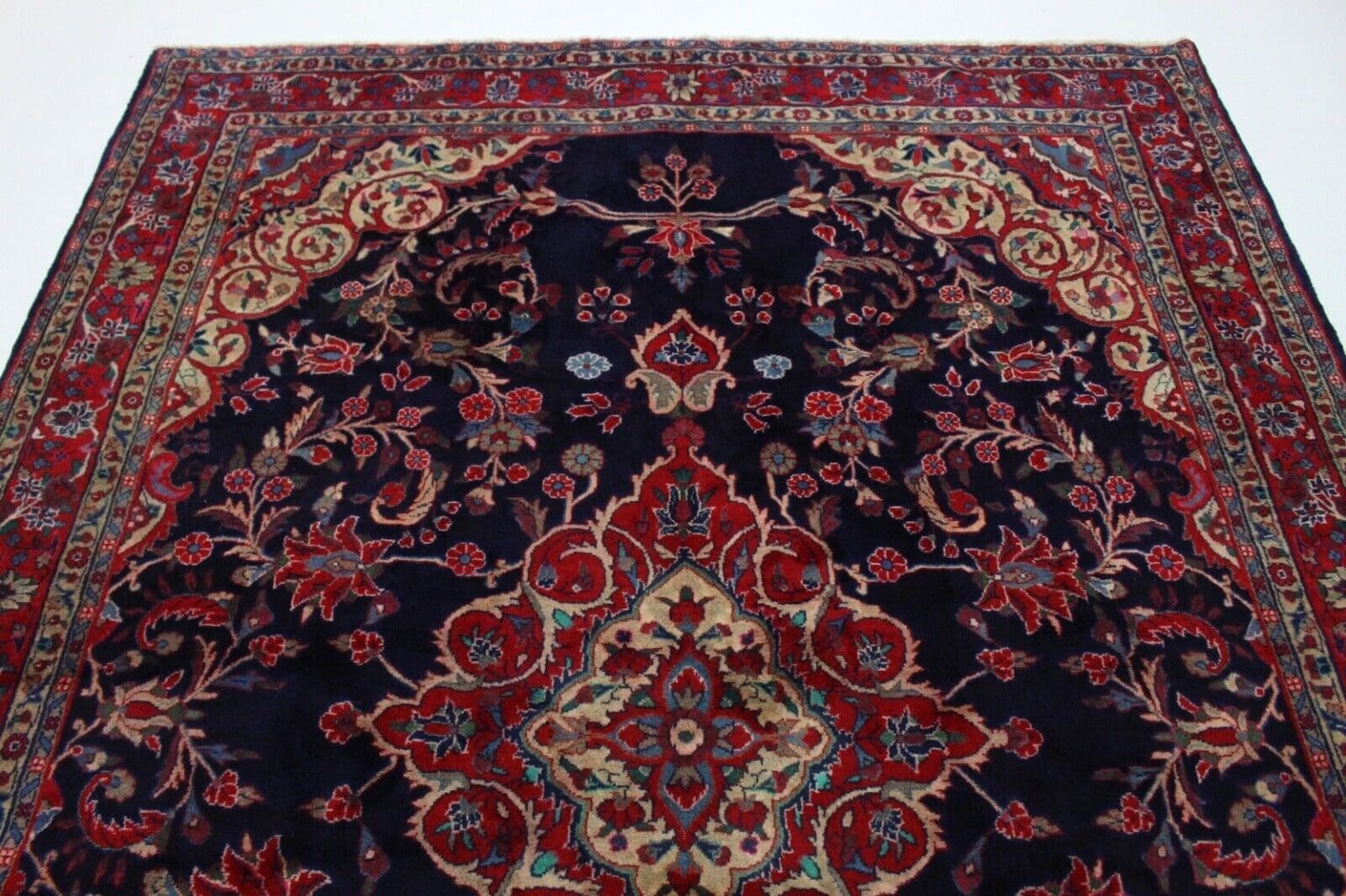 schoner-hamadan-perserteppich-310x230-cm-handgeknupft-traditioneller-3 Persian Rug Hamadan 310x230 cm Wool Hand-knotted