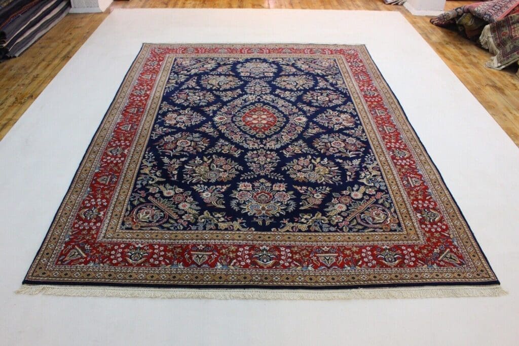 Oriental Rug Qom Design 350x250 cm Cork Wool Hand-knotted
