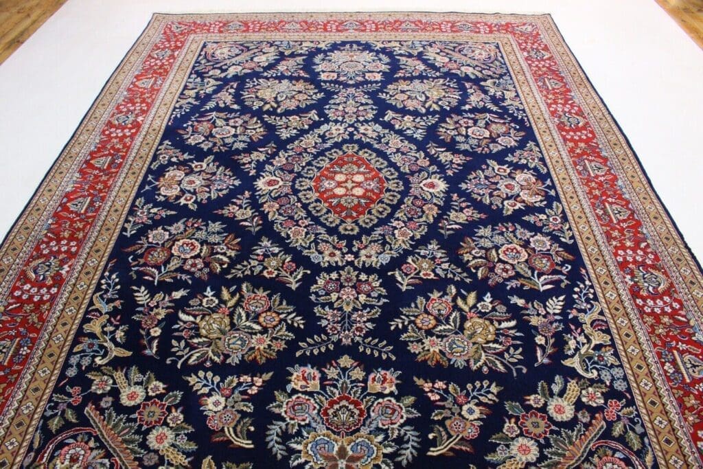 Oriental Rug Qom Design 350x250 cm Cork Wool Hand-knotted