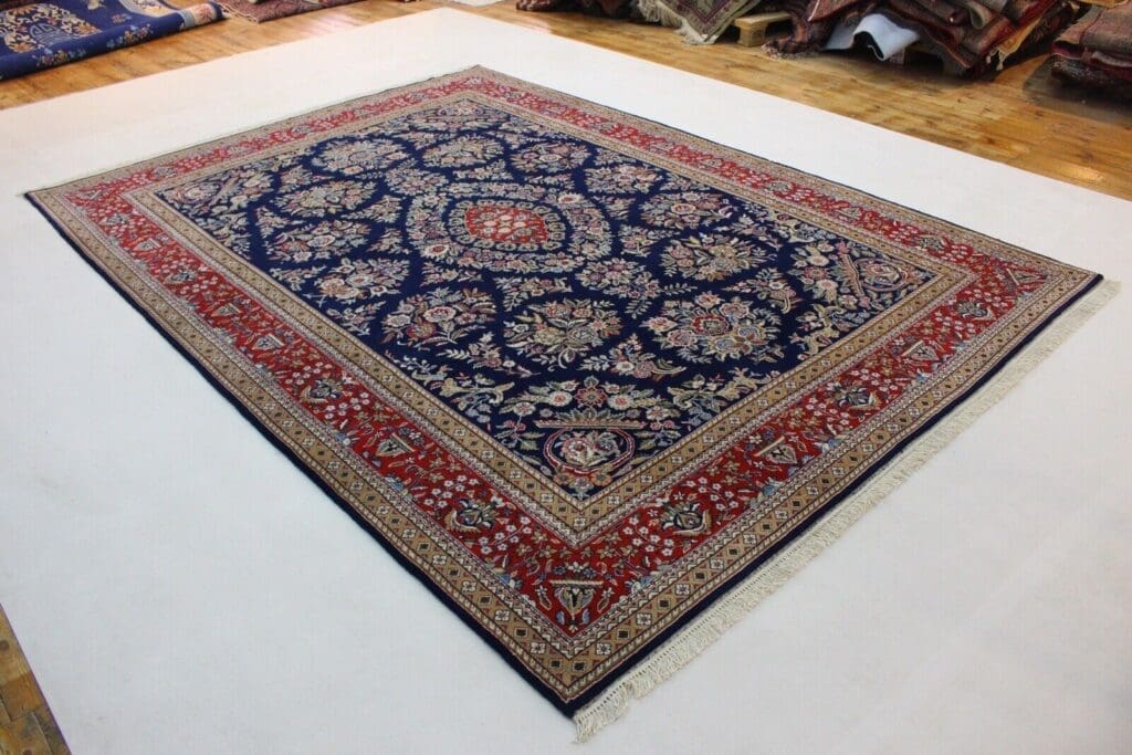 Oriental Rug Qom Design 350x250 cm Cork Wool Hand-knotted