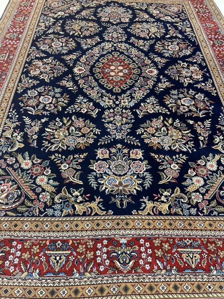 Oriental Rug Qom Design 350x250 cm Cork Wool Hand-knotted