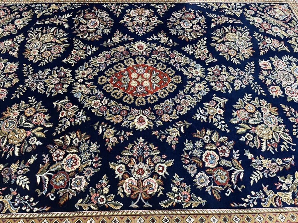 Oriental Rug Qom Design 350x250 cm Cork Wool Hand-knotted
