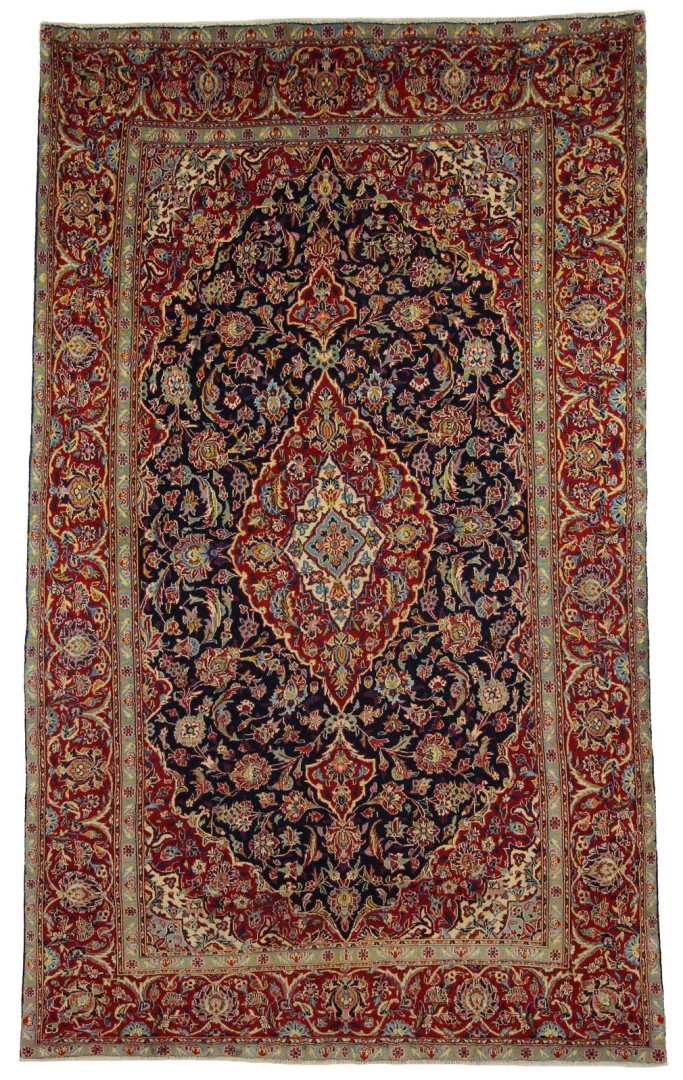 Persian Rug Kashan 310 x 186 cm Wool Hand-knotted