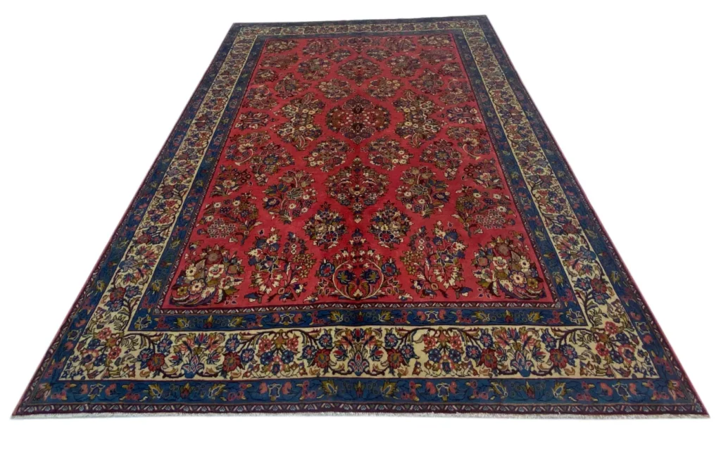 schoner-sarough-perserteppich-327-x-216-cm-florales-design-1-1 Persian Rug Sarouk 327 x 216 cm Wool Hand-knotted
