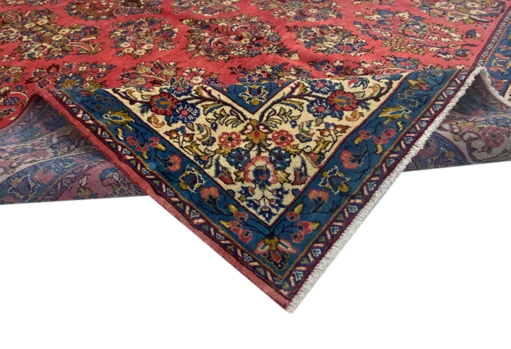 schoner-sarough-perserteppich-327-x-216-cm-florales-design-1-4 Persian Rug Sarouk 327 x 216 cm Wool Hand-knotted