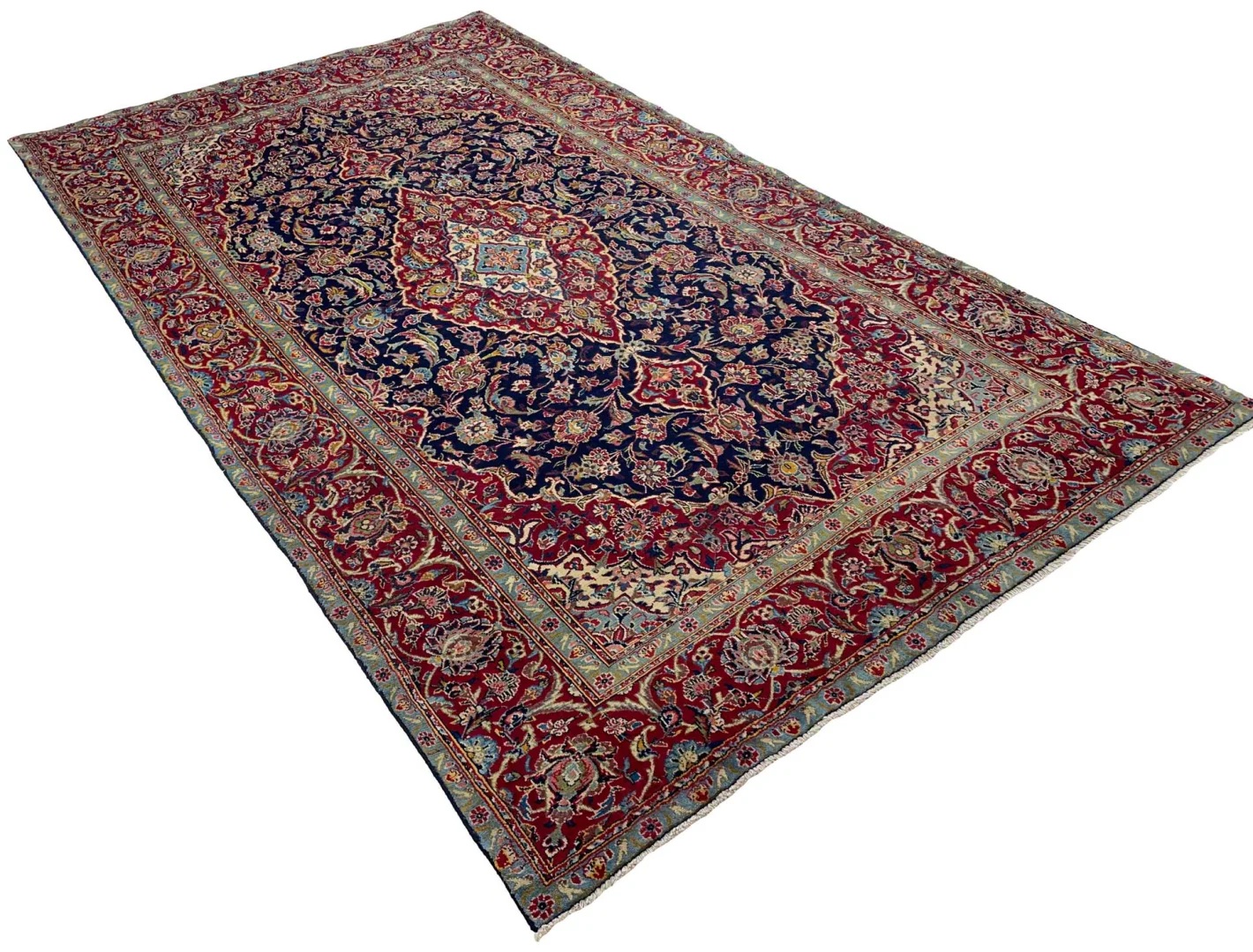 Persian Rug Kashan 310 x 186 cm Wool Hand-knotted