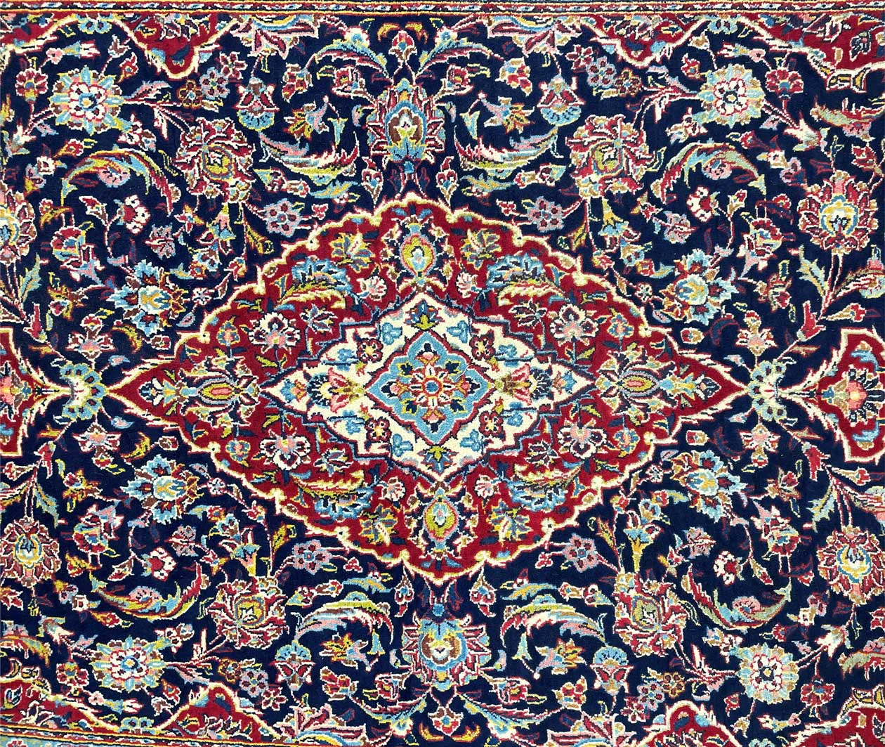 Persian Rug Kashan 310 x 186 cm Wool Hand-knotted