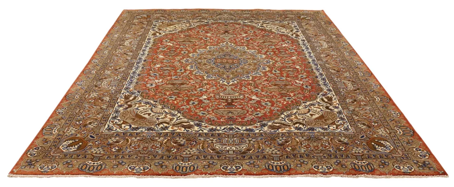 kashmar-perserteppich-346-x-238-cm-hochwertiger-handgeknupfter-teppich-1 Persian Rug Kashmar 346 x 238 cm Wool Hand-knotted