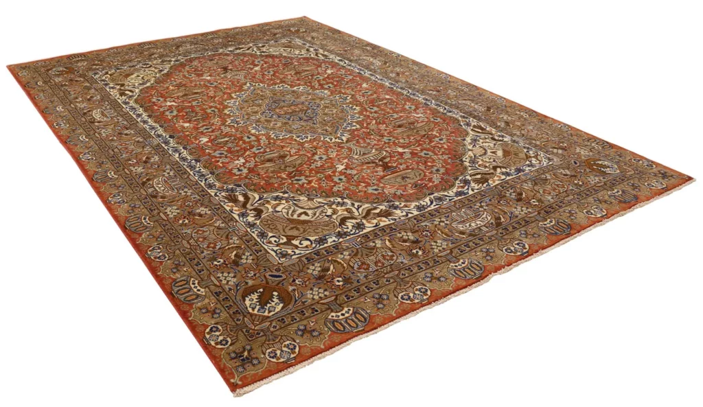 kashmar-perserteppich-346-x-238-cm-hochwertiger-handgeknupfter-teppich-2 Persian Rug Kashmar 346 x 238 cm Wool Hand-knotted