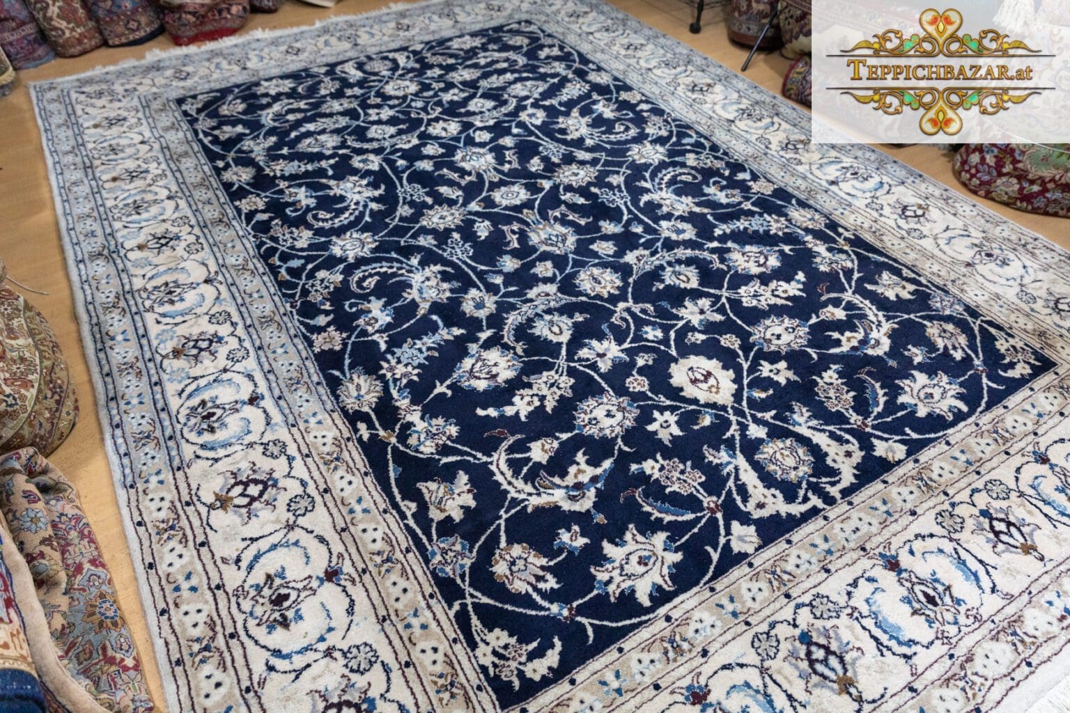 Persian Rug Nain 343 x 245 cm Wool Hand-knotted