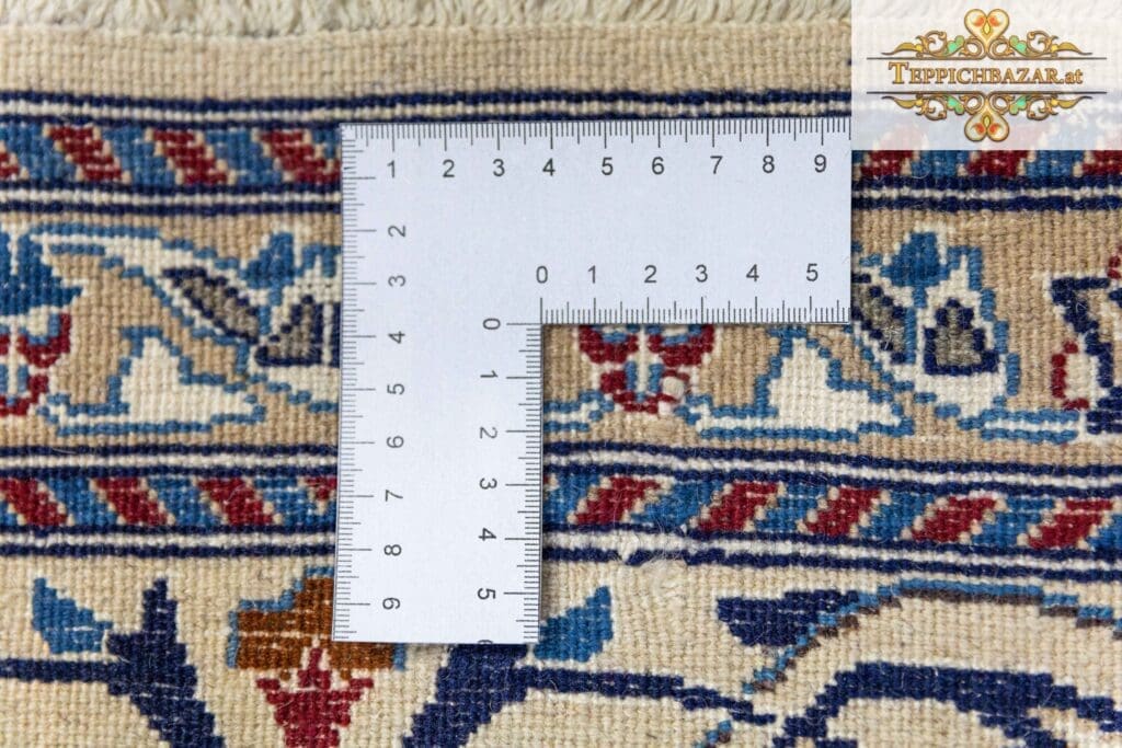 Persian Rug Nain 354x243cm Wool Silk Hand-knotted