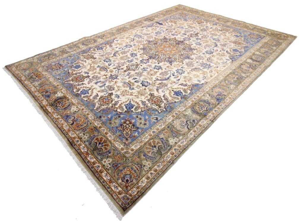 original-handgeknupfter-perserteppich-isfahan-381-x-255-cm-sehr-top-1 Persian Rug Isfahan 381 x 255 cm Wool Hand-knotted