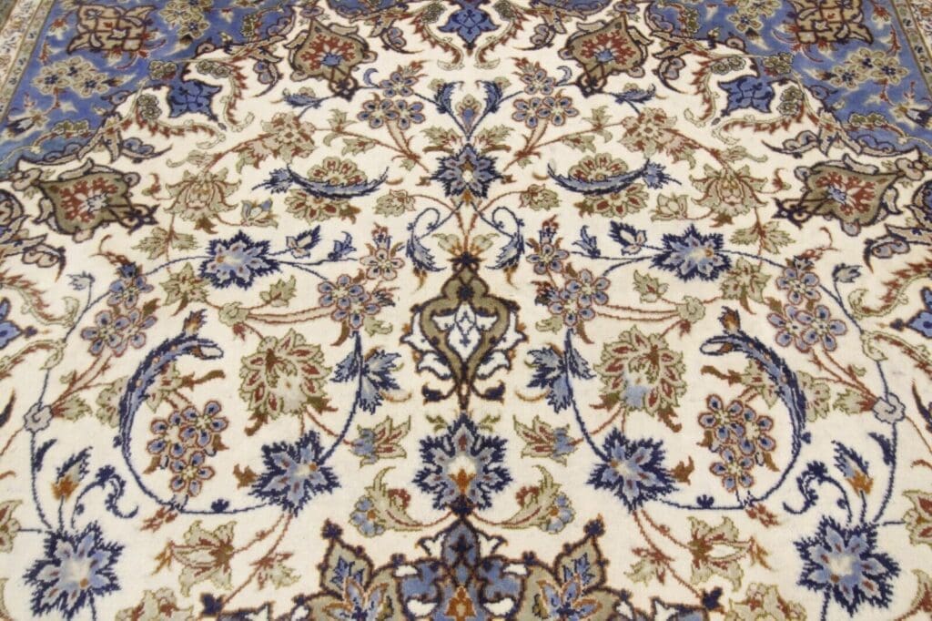 original-handgeknupfter-perserteppich-isfahan-381-x-255-cm-sehr-top-5 Persian Rug Isfahan 381 x 255 cm Wool Hand-knotted