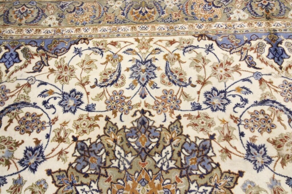 original-handgeknupfter-perserteppich-isfahan-381-x-255-cm-sehr-top-6 Persian Rug Isfahan 381 x 255 cm Wool Hand-knotted