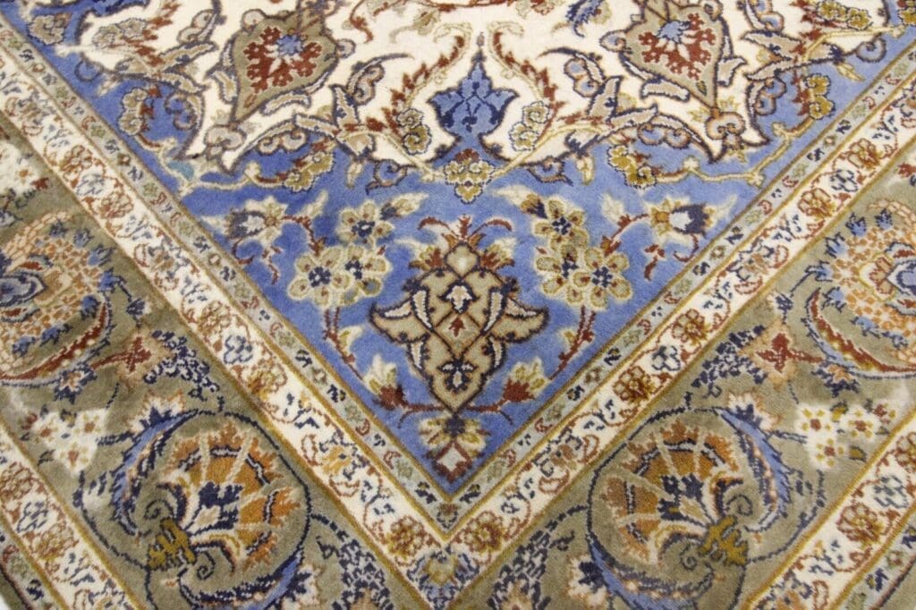 original-handgeknupfter-perserteppich-isfahan-381-x-255-cm-sehr-top-8 Persian Rug Isfahan 381 x 255 cm Wool Hand-knotted