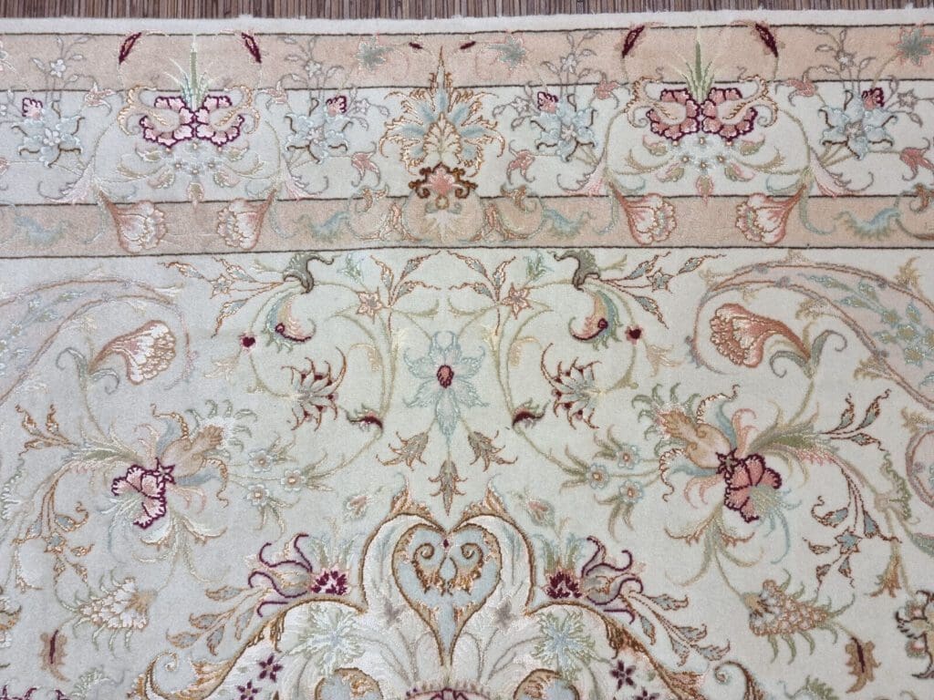 Persian Rug Tabriz 207 x 147 cm Cork Wool Hand-knotted