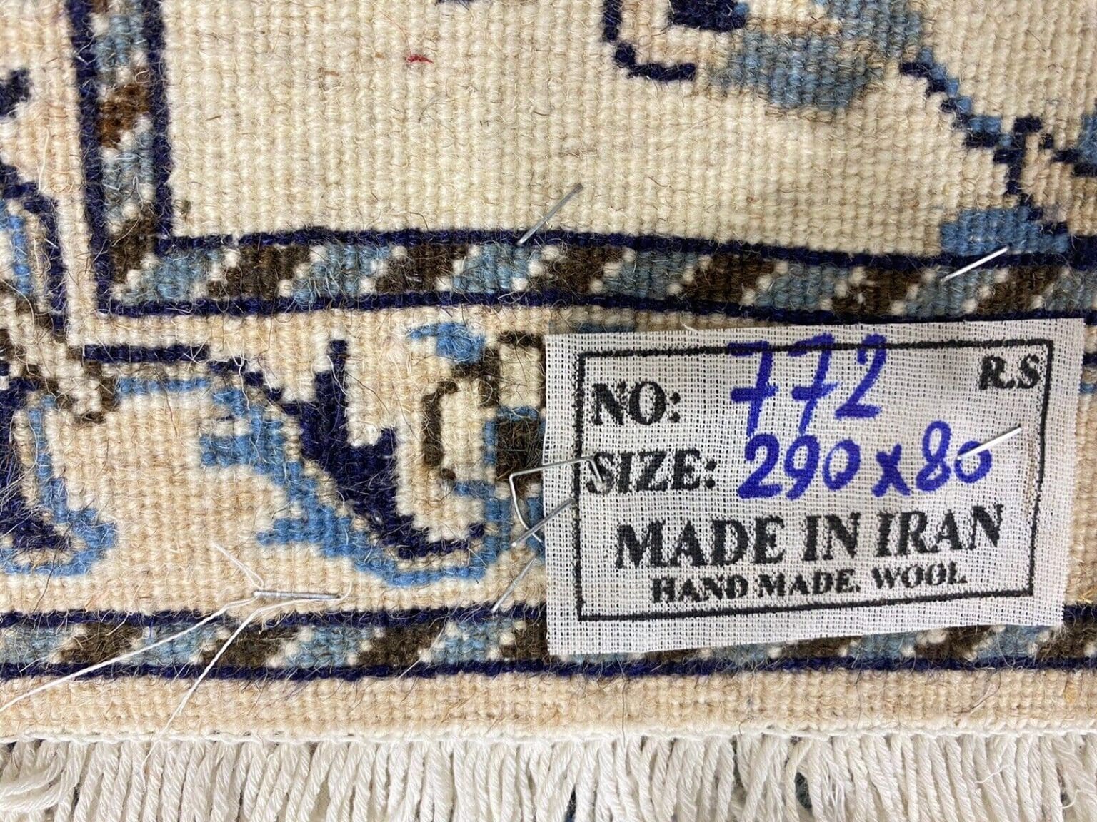 Persian Rug Super Nain 290 x 80 cm Wool Hand-knotted