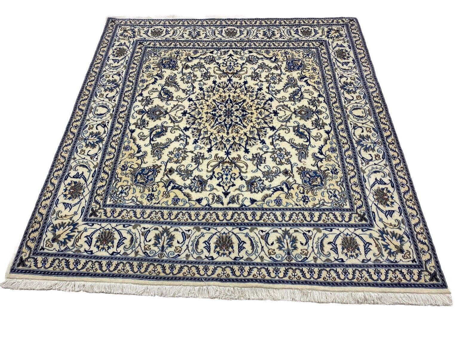 Persian Rug Nain 207 x 193 cm Wool Hand-knotted