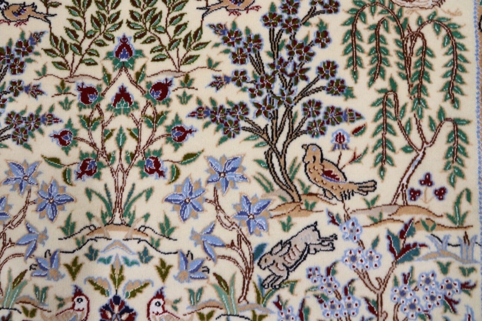 Persian Rug Nain 164 x 124 cm Cork Wool Hand-knotted