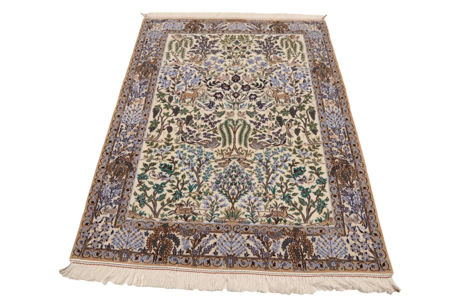 Persian Rug Nain 164 x 124 cm Cork Wool Hand-knotted