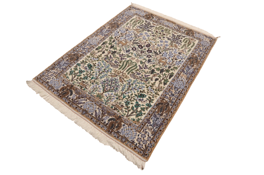 Persian Rug Nain 164 x 124 cm Cork Wool Hand-knotted