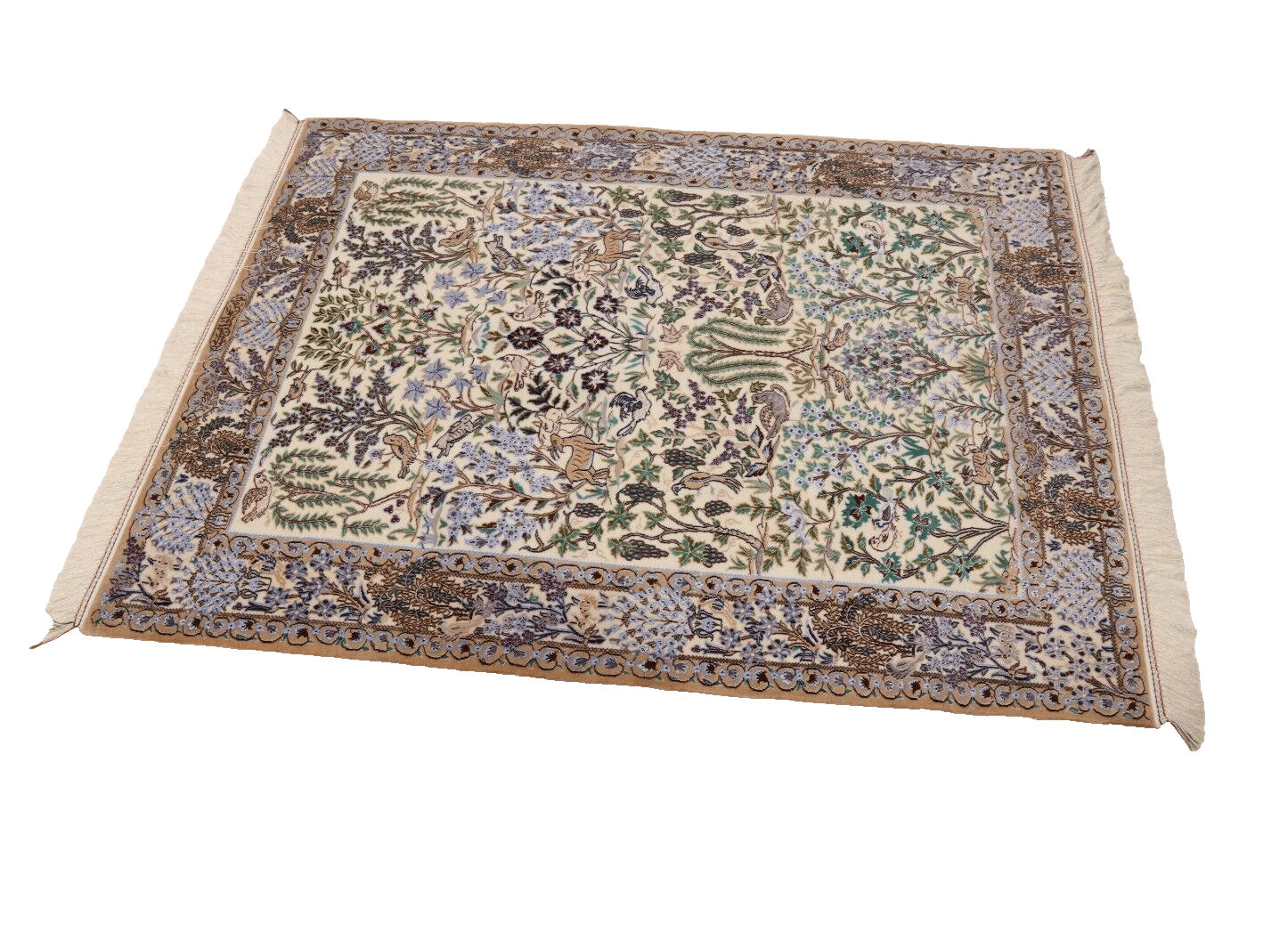 Persian Rug Nain 164 x 124 cm Cork Wool Hand-knotted