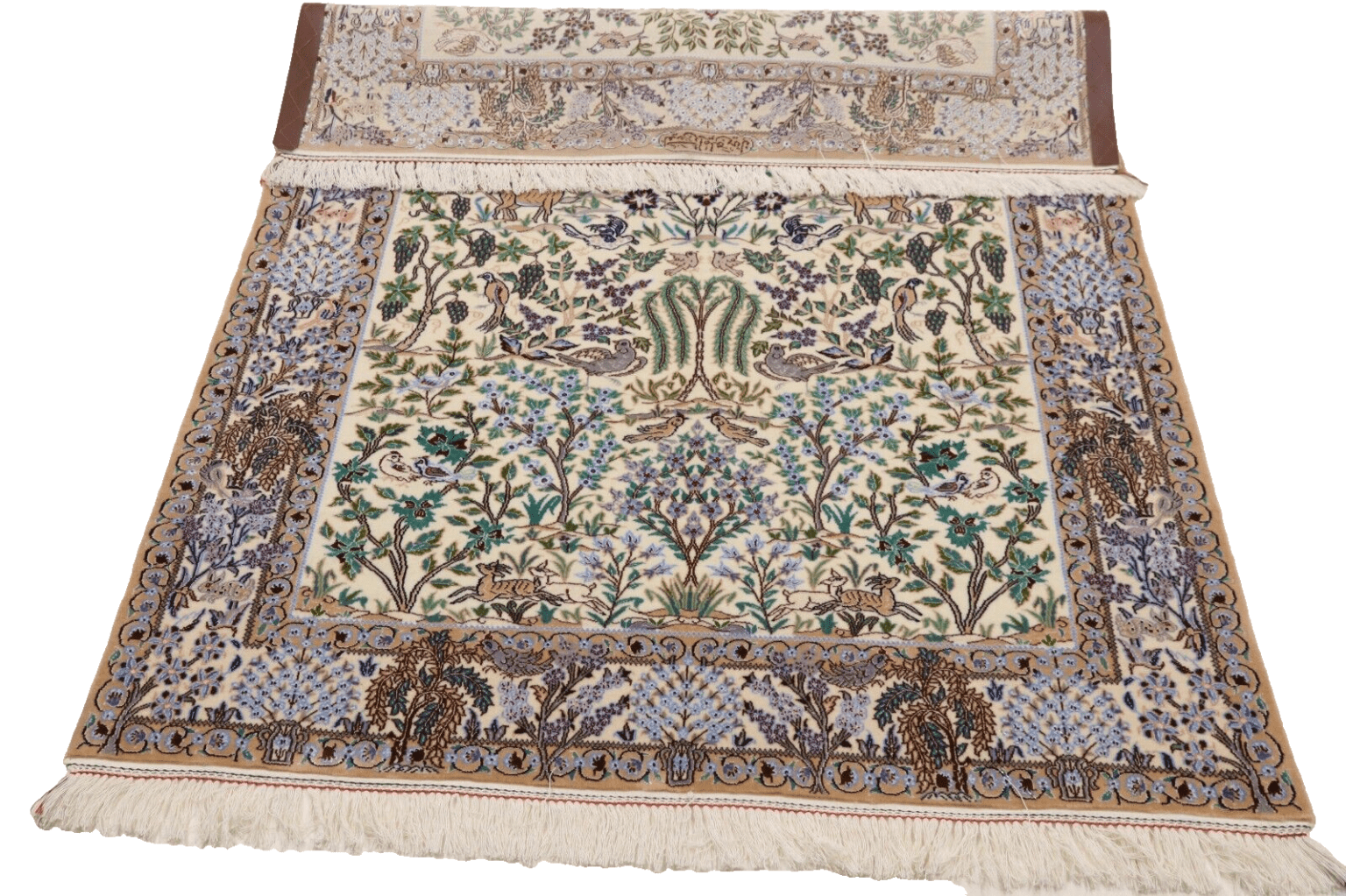 Persian Rug Nain 164 x 124 cm Cork Wool Hand-knotted
